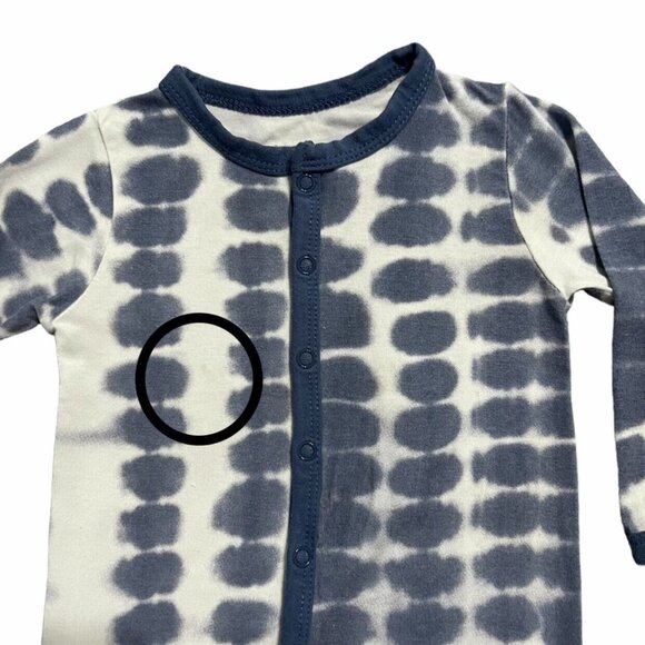 Kyte Baby 3-6m Bamboo Steele Riptide Snap Romper Sleeper - Picture 3 of 5